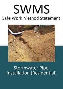 Stormwater Pipe Installation (Residential) SWMS